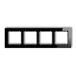 DECO black frame with glass effect 4x