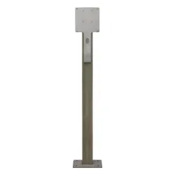 Post for mounting a single charging station