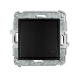 Mini module black matte cross connector "Płotek" 1x