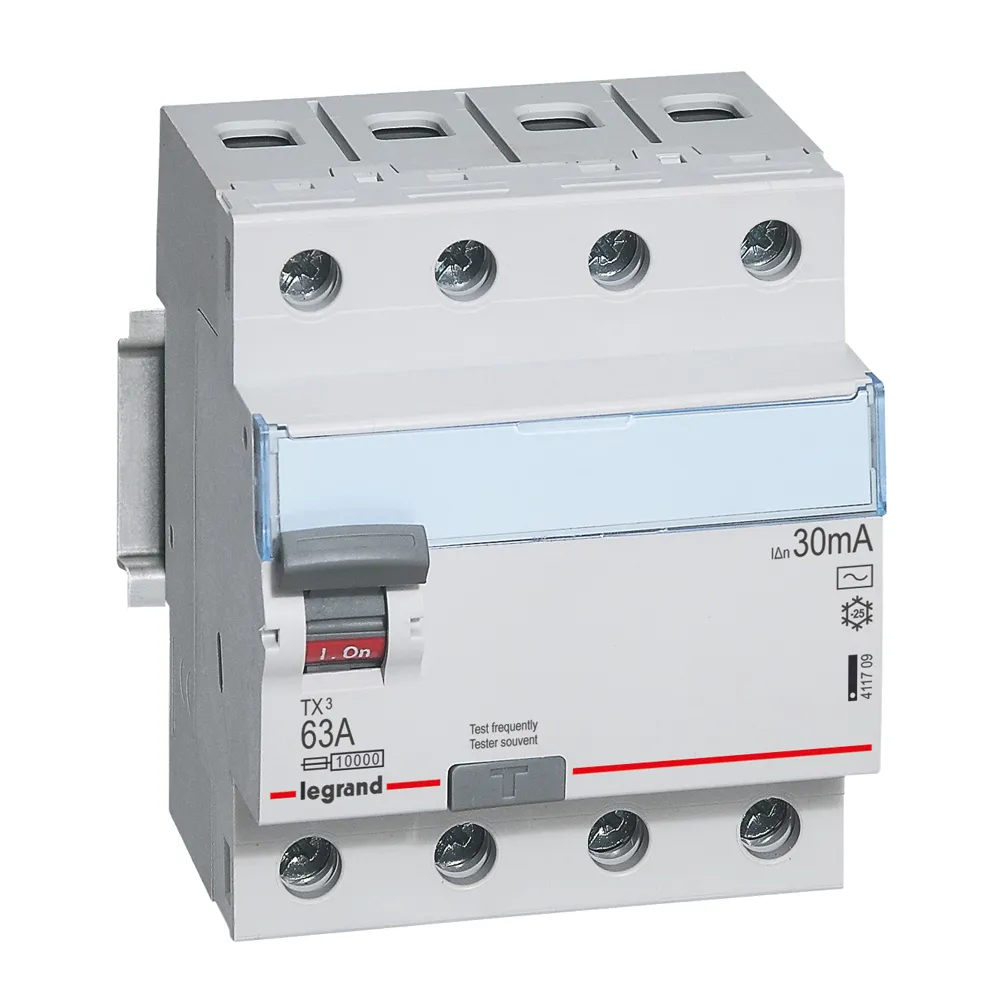 P304 TX3 63A Residual Current Circuit Breaker - Electrical Safety