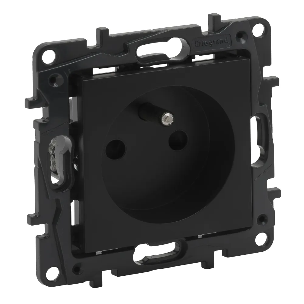 NILOE STEP Black Module Socket 1x USB