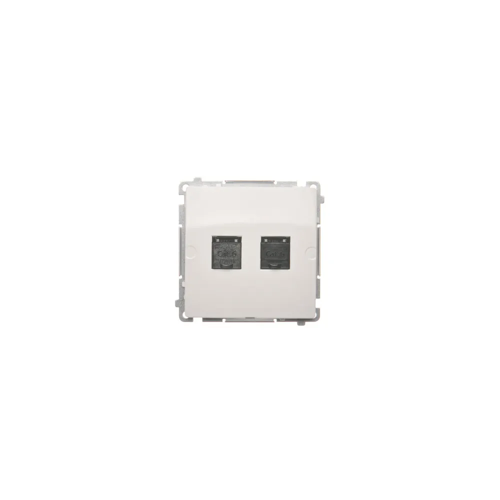 Gniazdo komputerowe SIMON BASIC 2X UAE 8 CAT.6