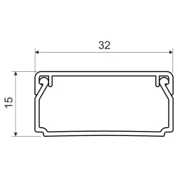 Kanał kablowy LHD 32X15 biały
