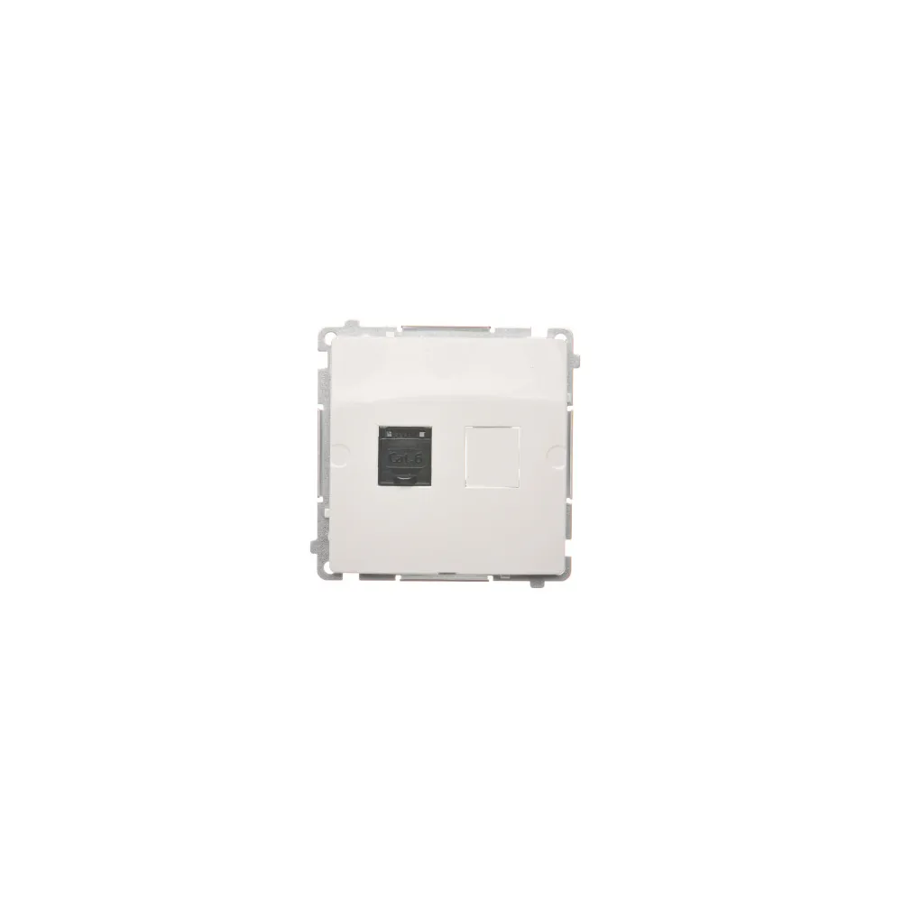Simon Basic White Module Computer Socket