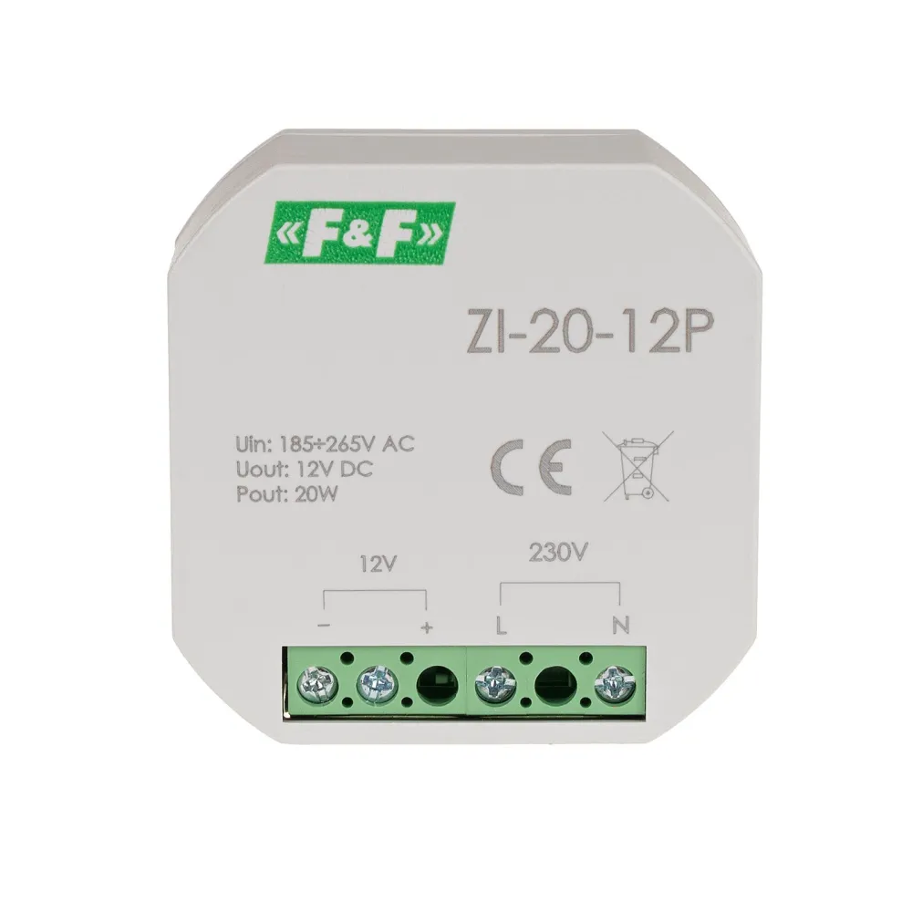 ZI-20-12P Zasilacz impulsowy 12V, 20W