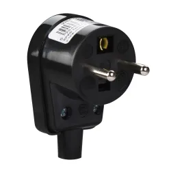 Schneider Electric 2P+PE plug, black