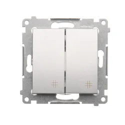 Simon 54 Module Silver Matte Connector