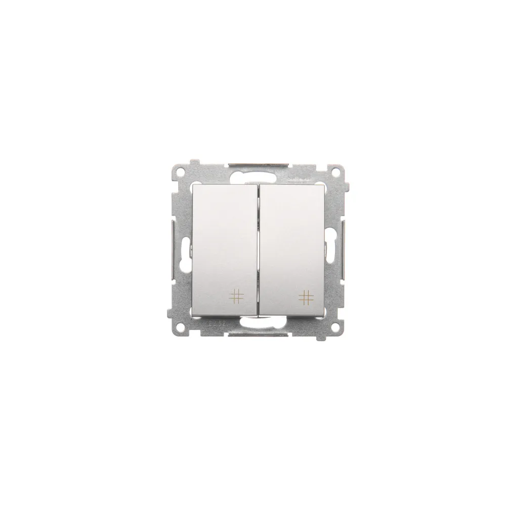 Simon 54 Module Silver Matte Connector