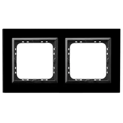 SONATA Black/Black Glass Frame 2x 4mm