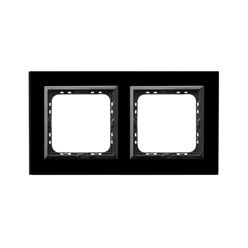 SONATA Black/Black Glass Frame 2x 4mm