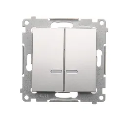 Simon 54 Matte Silver Module Serial Connector