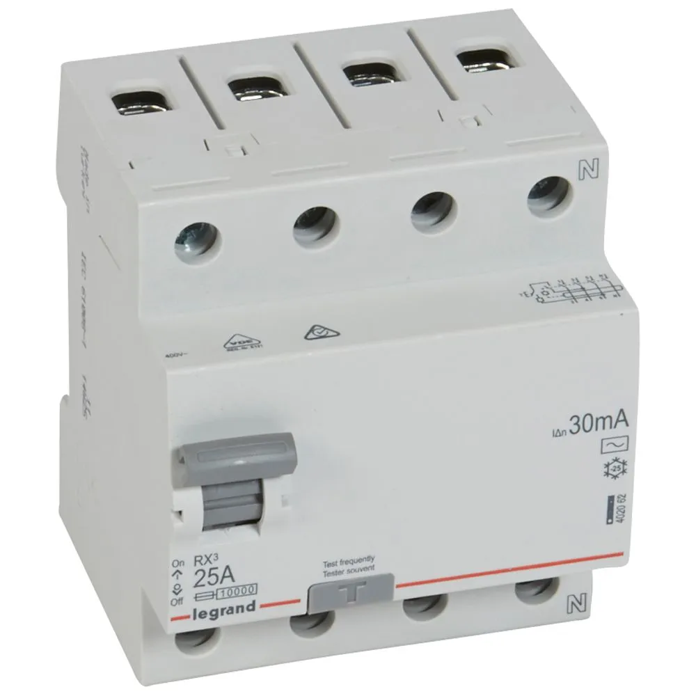 RX3 Residual Current Circuit Breaker 25A/30MA/AC