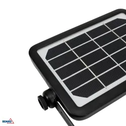 SOLEN Czarny Naświetlacz Solarny LED 5W
