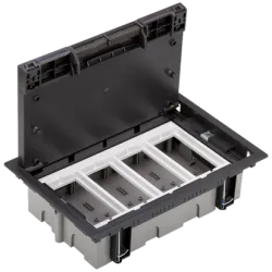 CONNECT Gray Graphite Floor Box 16M