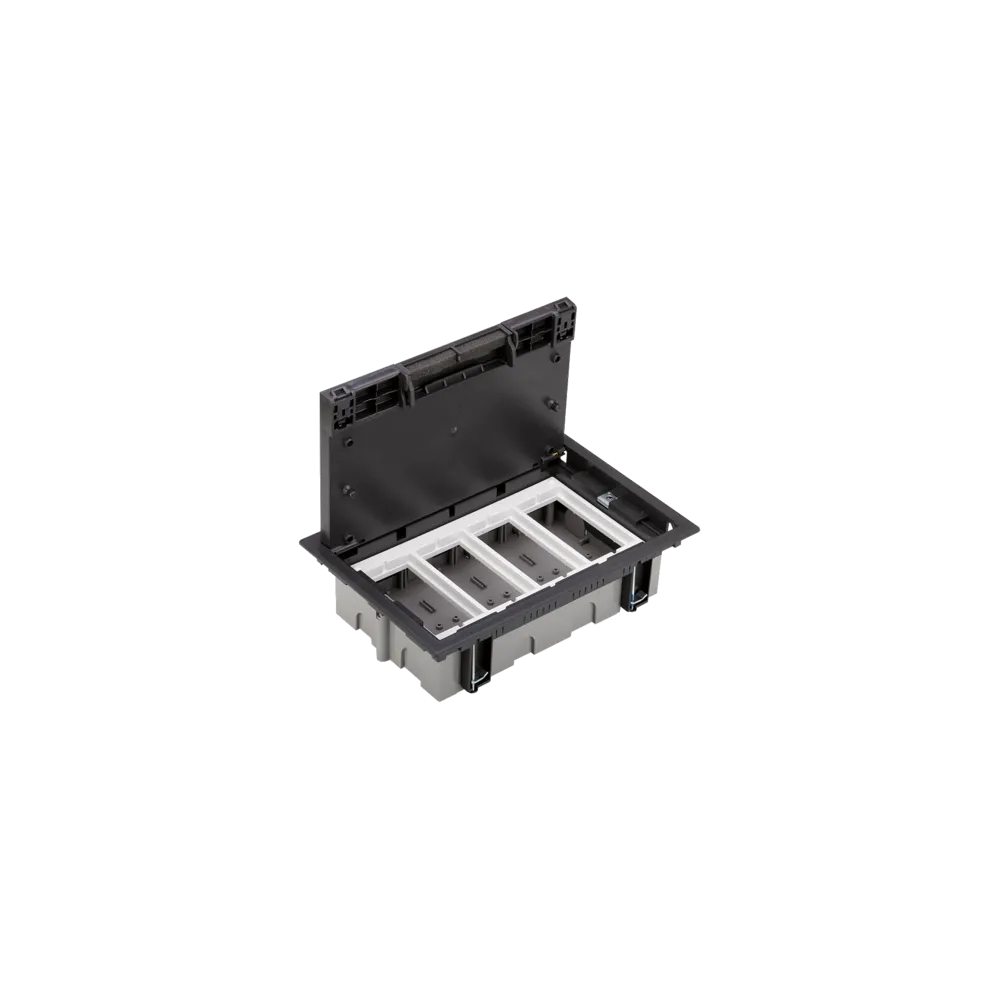 CONNECT Gray Graphite Floor Box 16M
