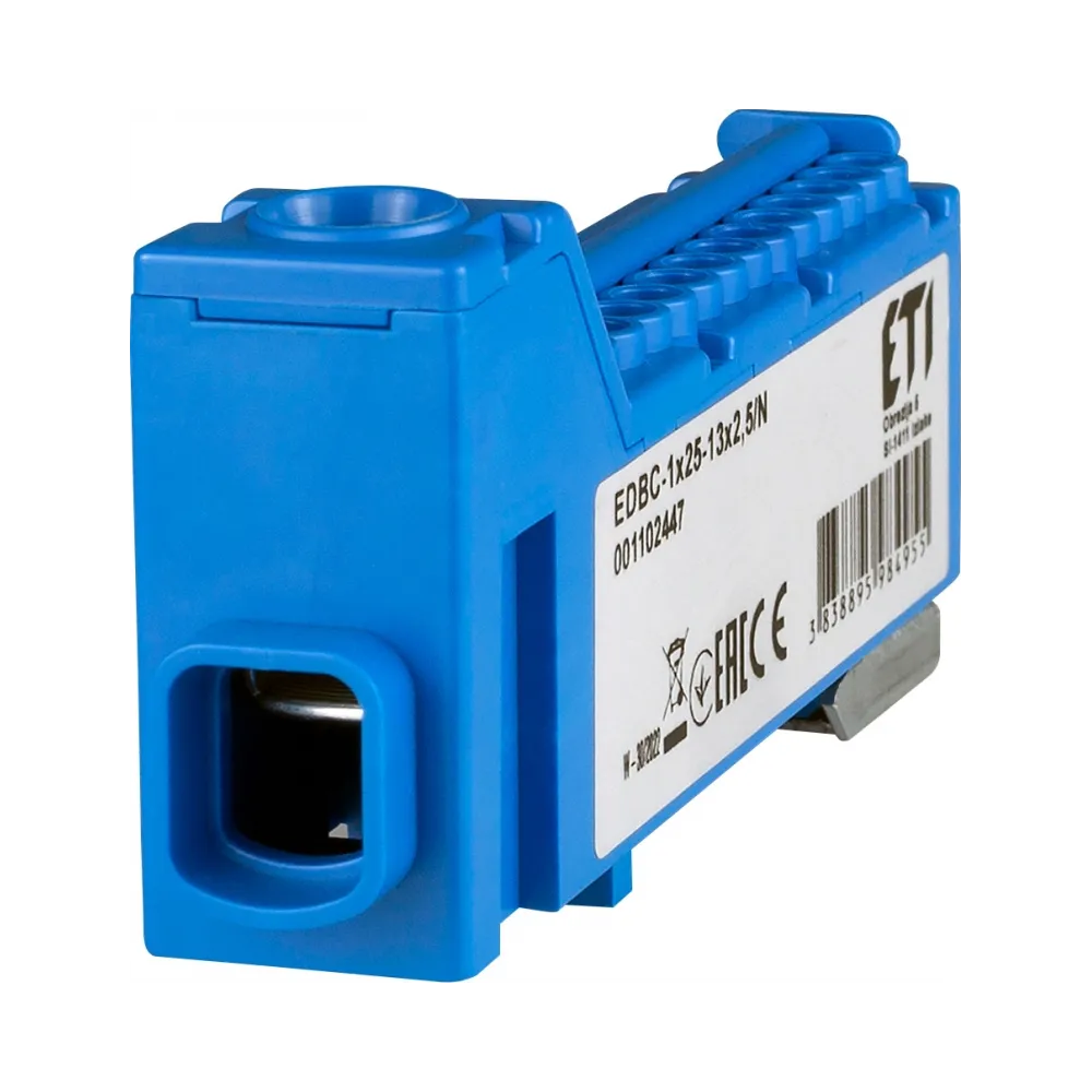 Distribution block EDBC-1X25-13X2.5/N 63A