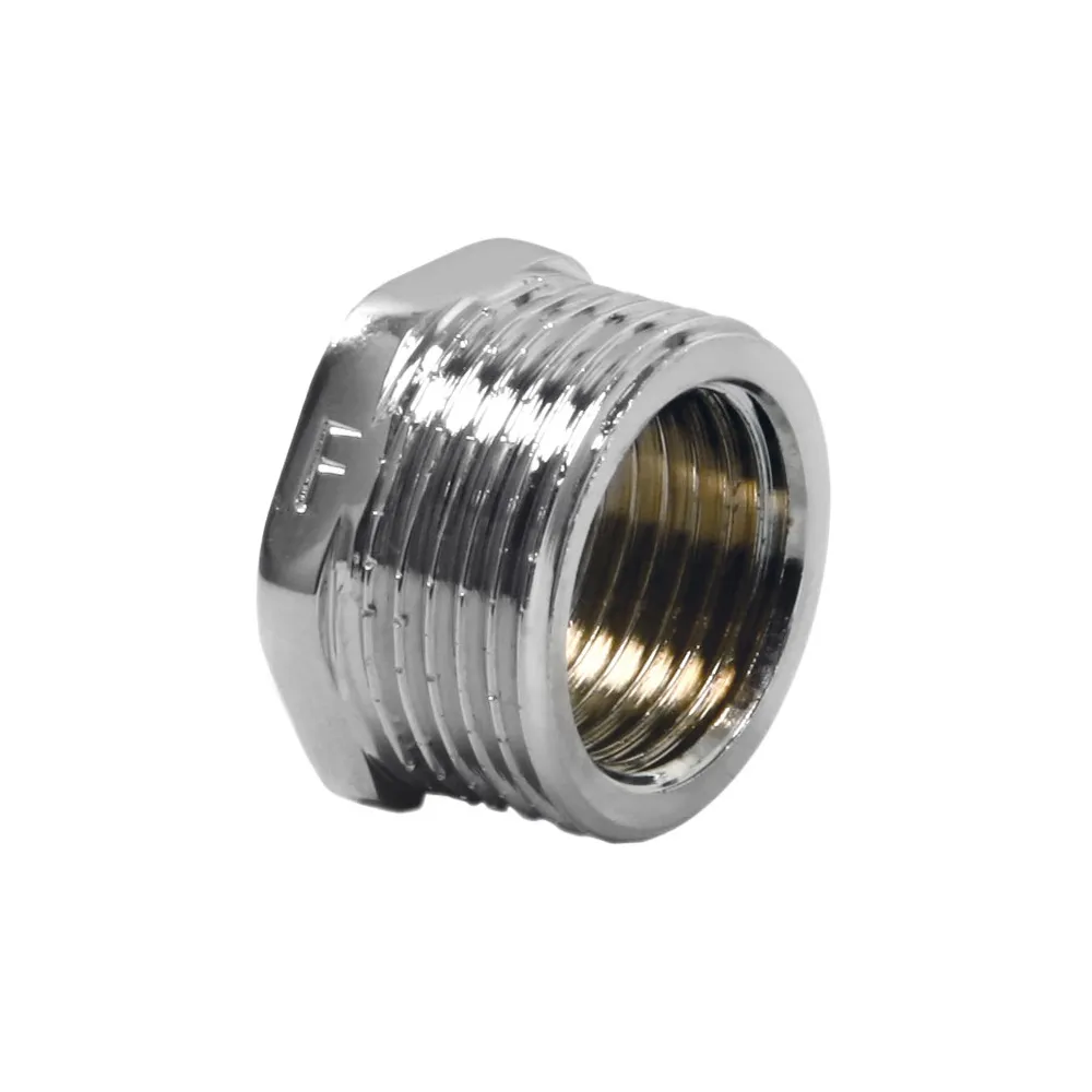 Brass reducer 1/2"x1/4" chrome