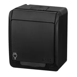 HERMES Black NT Socket with Flap