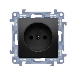 SIMON 10 module black matte socket