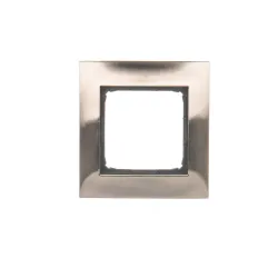 Simon 54 Premium Inox Metal Ramka 1x