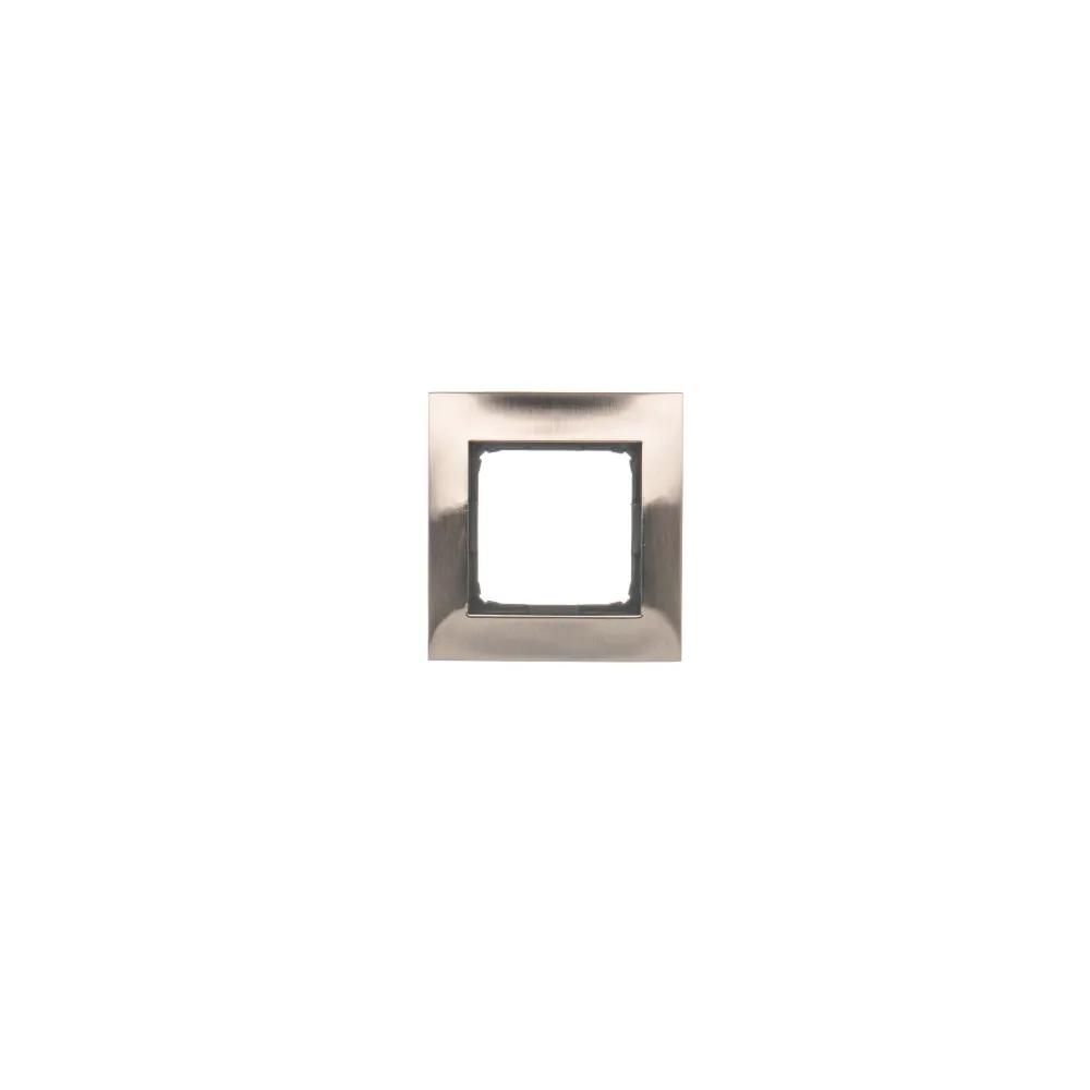 Simon 54 Premium Inox Metal Ramka 1x