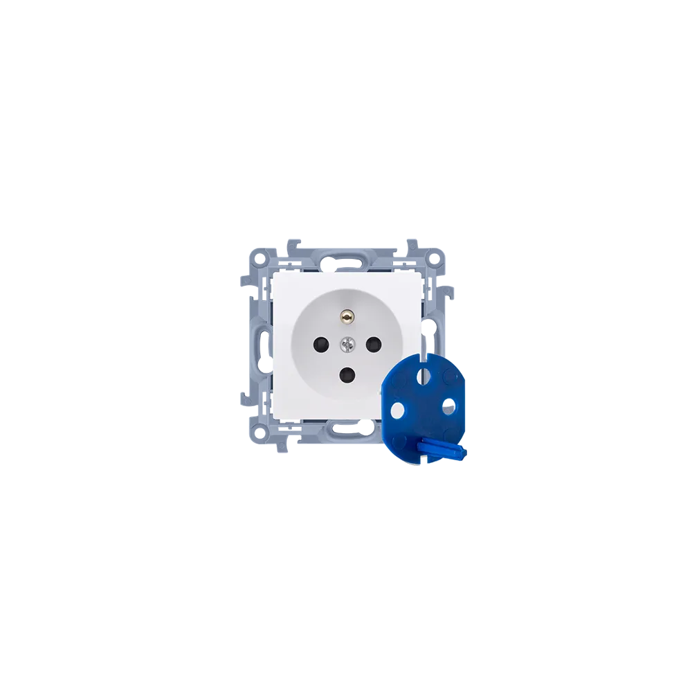 SIMON 10 White Socket Module