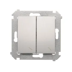 SIMON 54 Matte Silver Module Universal Switch