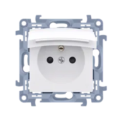 SIMON 10 White Module Socket with Cover