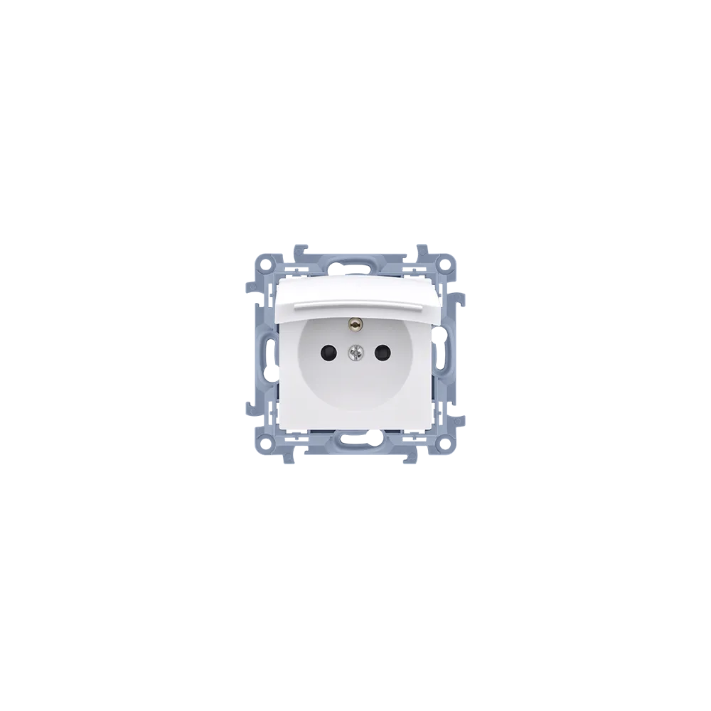 SIMON 10 White Module Socket with Cover