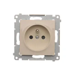 Gniazdo 1x Z/U z przesłonami - 16A 250V