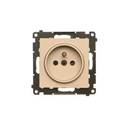 Simon 55 Champagne Matte Module Socket