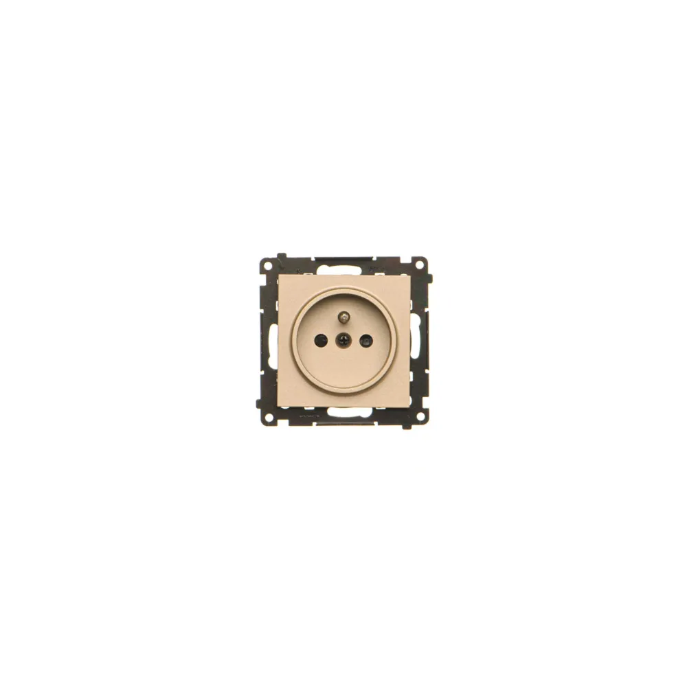 Simon 55 Champagne Matte Module Socket