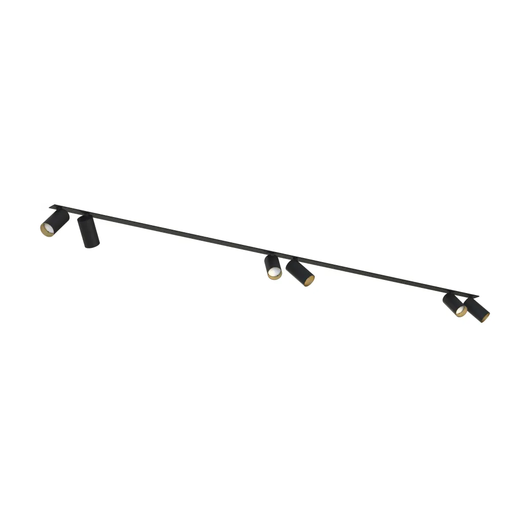 MONO SURFACE VI black/gold ceiling fixture