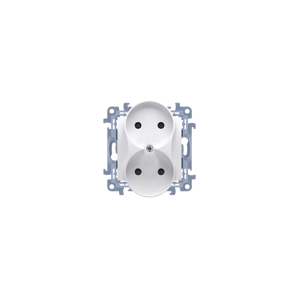 SIMON 10 White module socket 2x RJ45