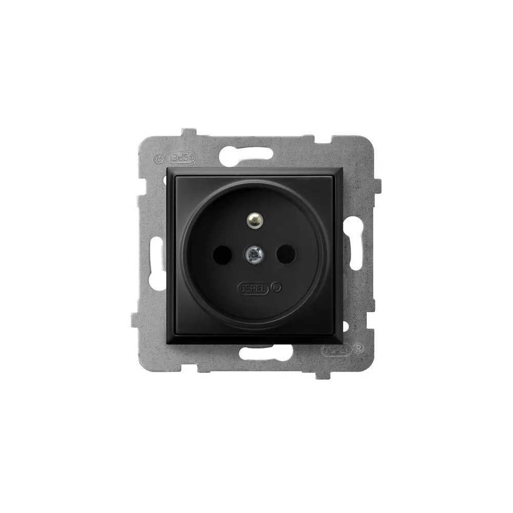ARIA Module Black Metallic Socket 1x TV/FM