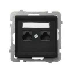 SONATA Black Metallic Module Computer Socket