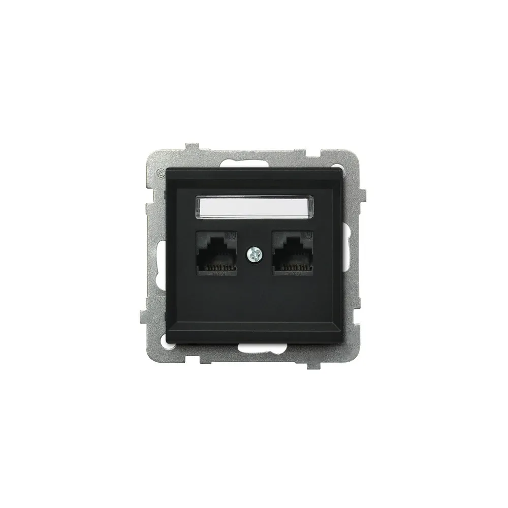 SONATA Black Metallic Module Computer Socket