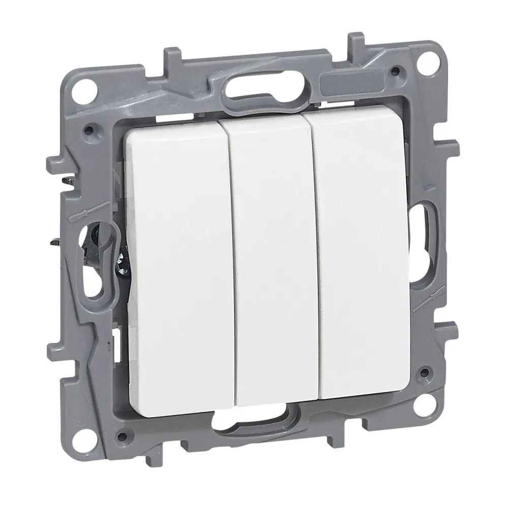 NILOE 2 moduł biały łącznik 10AX 250V