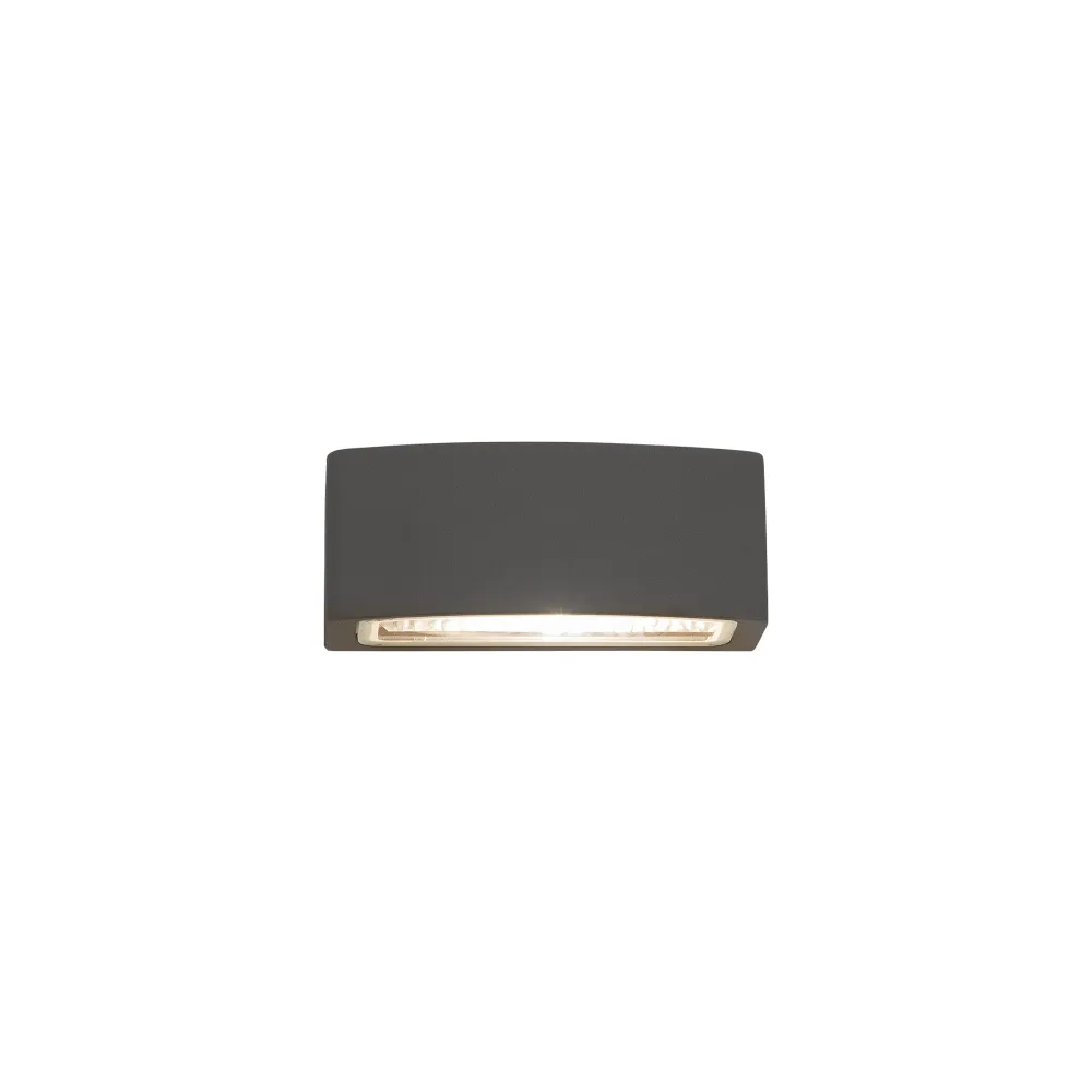 BRICK i graphite wall sconce for exterior use