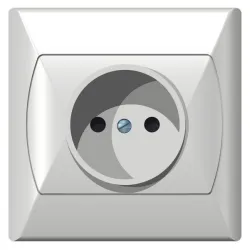 AKCENT WHITE SOCKET 1X WITHOUT SWITCH