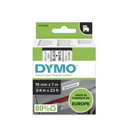 Taśma DYMO D1 19mm Czarny/Biały