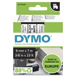Taśma DYMO D1 9mm Czarny Nadruk