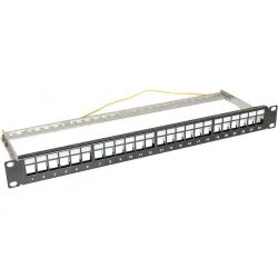 Panel niewyposażony 19" 1U 24 porty