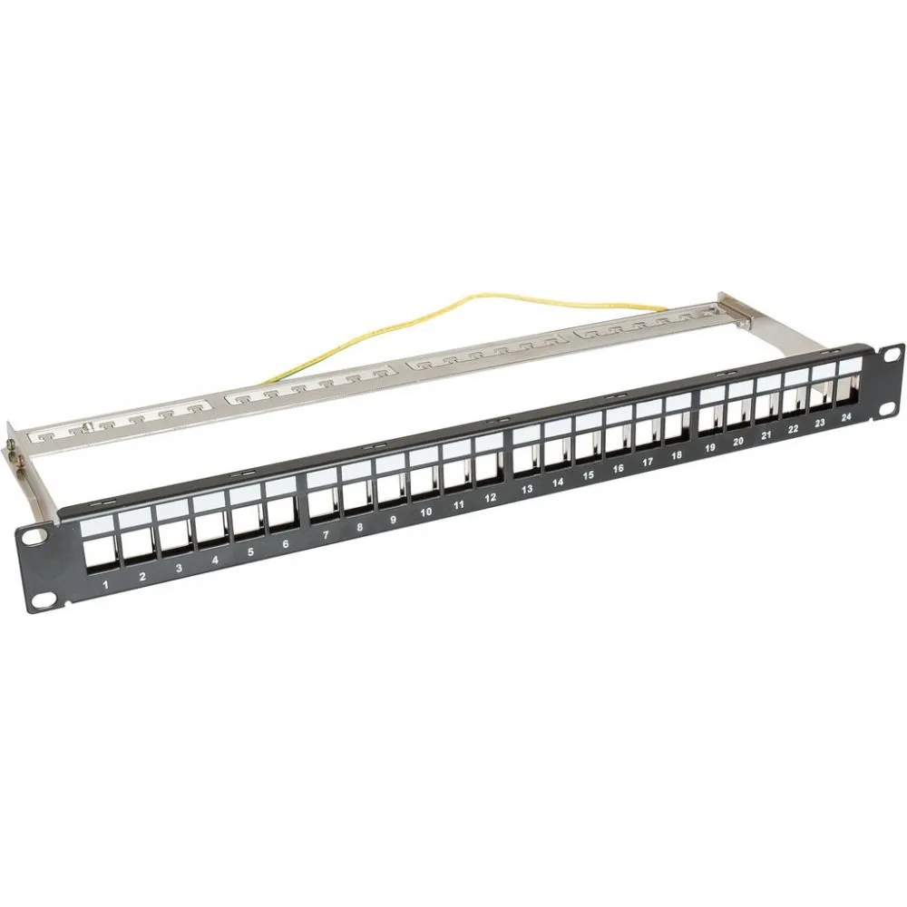 Panel niewyposażony 19" 1U 24 porty