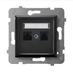 ARIA Module Black Computer Socket