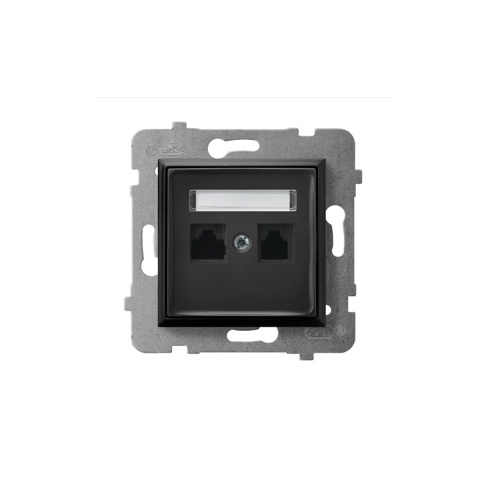 ARIA Module Black Computer Socket