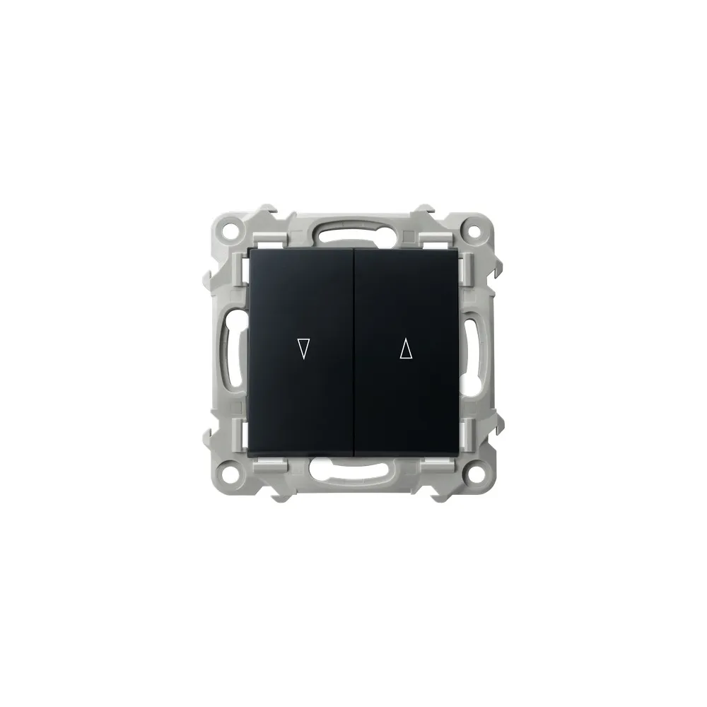 Szafir black metallic button module