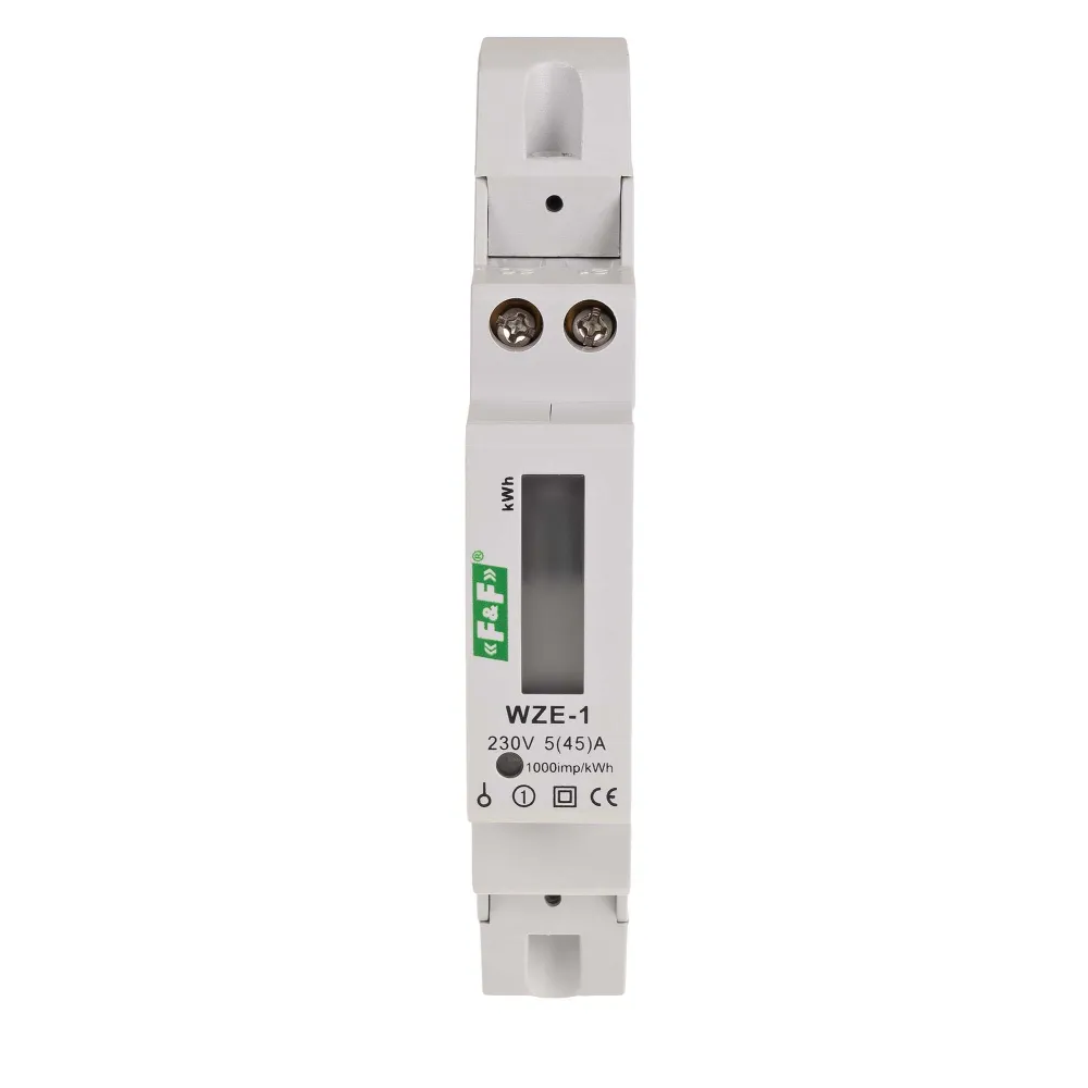 Licznik KWH WZE-1 Elektroniczny 1F 45A