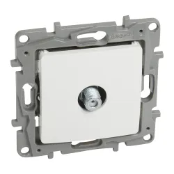 NILOE TV Socket 2 Module White Type F