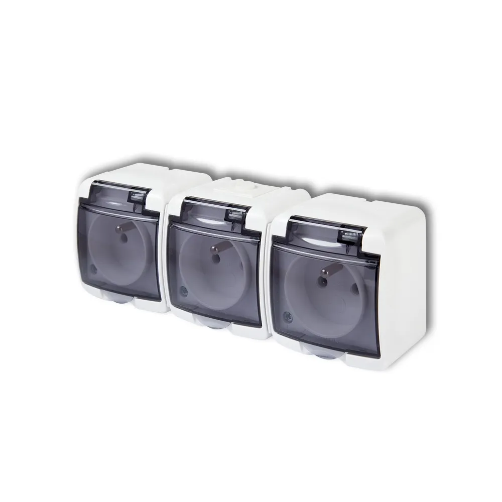 JUNIOR WHITE socket with smoke cover